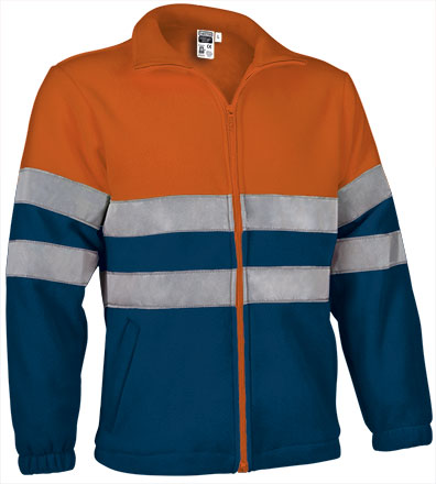 naranja fluor-azul marino